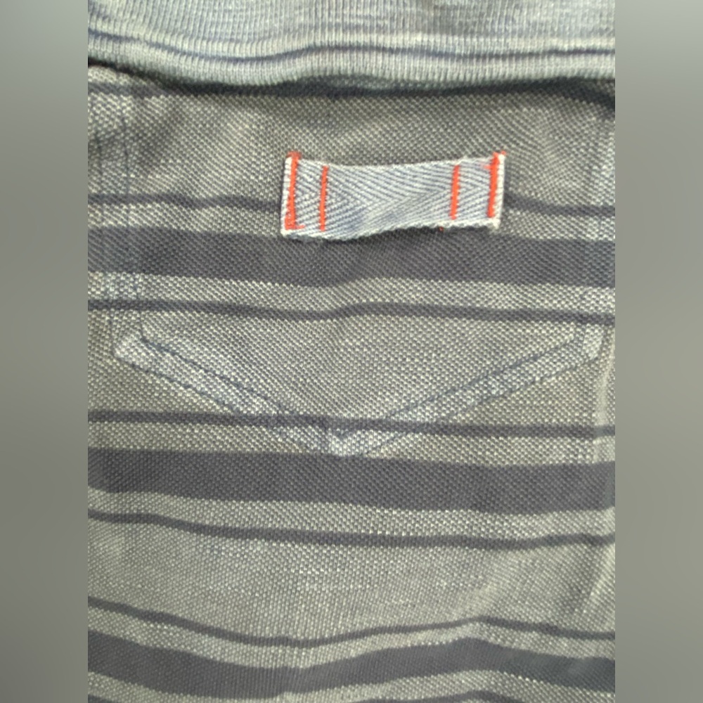 Fat Face Harris Blue Striped Polo Shirt (M) NWT - Picture 5 of 7